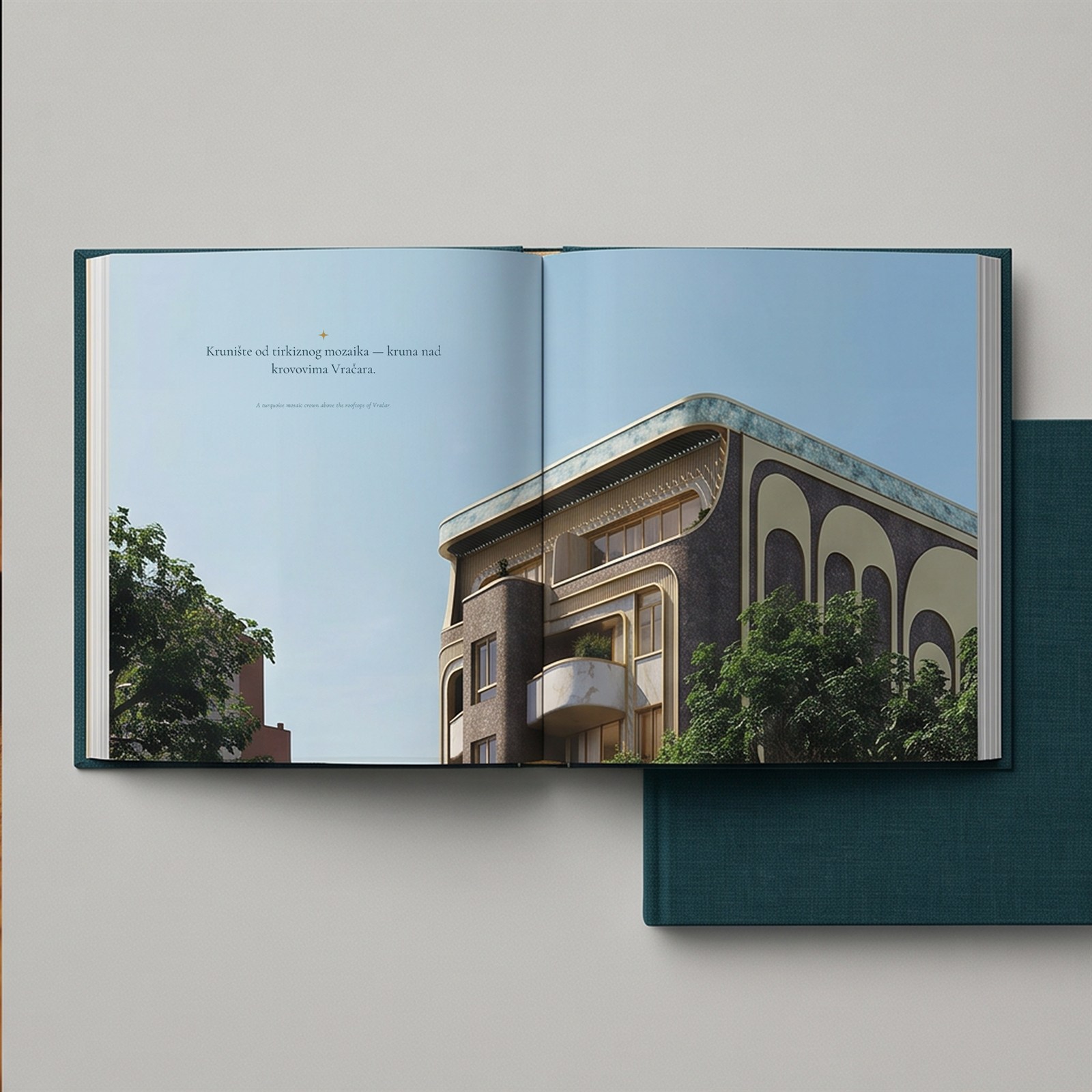 Mirage booklet — printed book spread