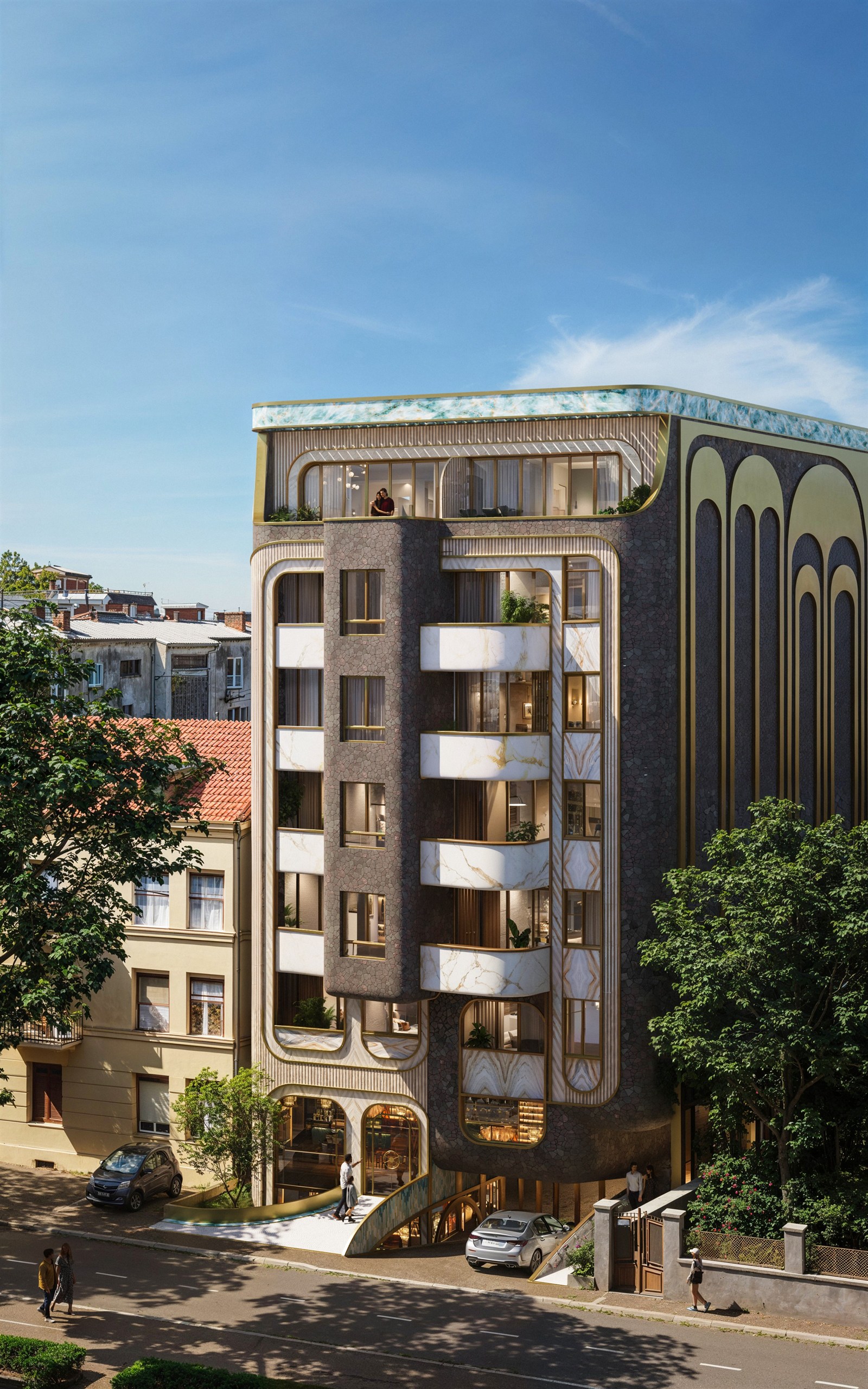 Mirage — the whole building from the street, Loznička street