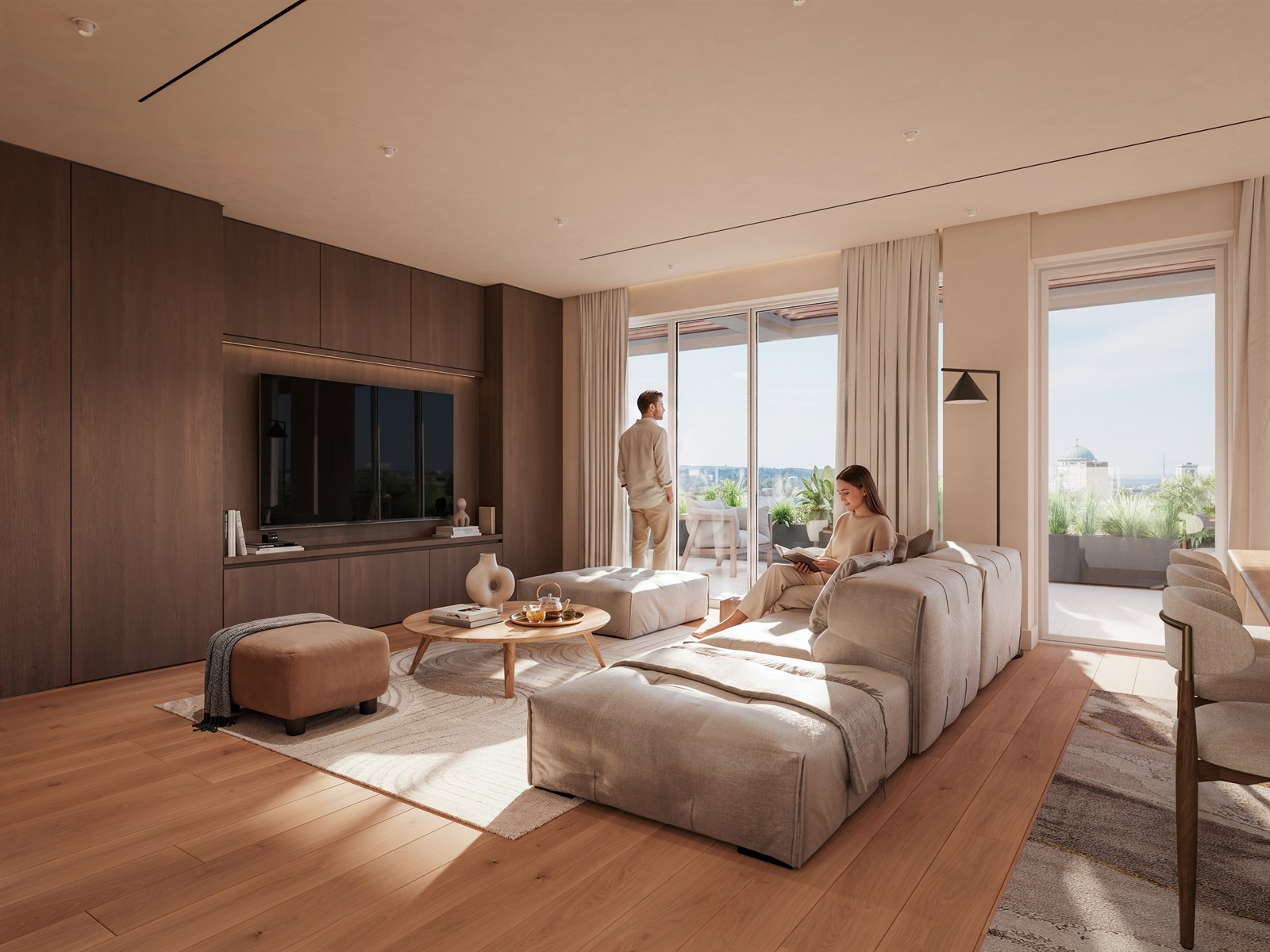 Mirage — living room interior in daylight